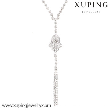 42802-bijoux en gros collier long hamsa